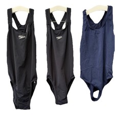 X3 Navy Speedo Swimsuits Leotard Size 12/13 Years Girls School