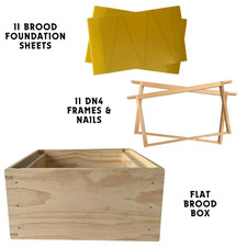 Beekeeping - National Brood Kit - Box, Frames & Foundation