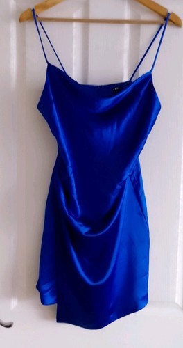 Zara satin cobalt blue - cobalt, party