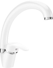 MEXEN ROSA White Kitchen Sink Tap Mixer Sink Basin Swivel spout 360`