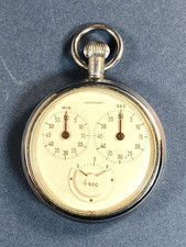 Vintage JUNGHANS 3 Dial Stopwatch with 1/10 sec - Working
