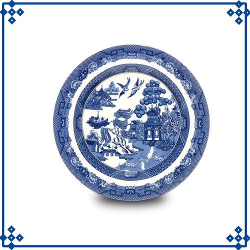 Blue willow side plate 19cm - willow,