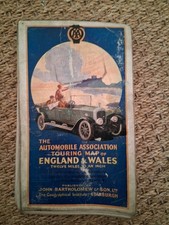 The Automobile Association Touring Map of England & Wales, Cloth, Bartholomew