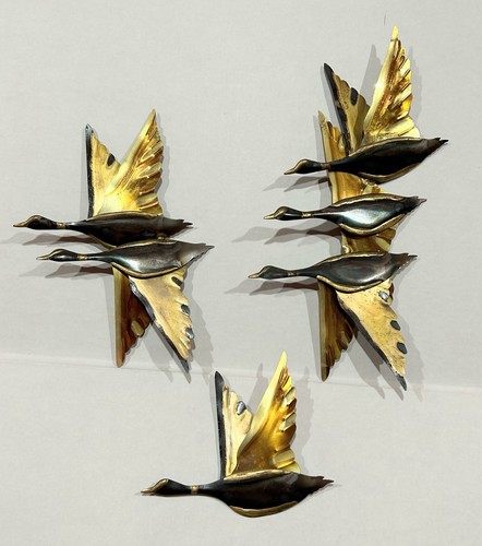 Vintage brass metal mcm birds - vintage,