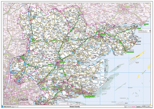 Essex ceremonial county map - ceremonial,