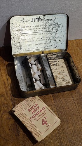 Vintage rizla compact tin - rizla, for