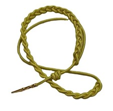 Aiguillette Officers & Musician Dress Cord For Ceremonial & Parade Gold Tip End