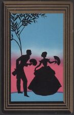 Playing Cards 1 Single Card Old Vintage * PETTICOAT DRESS GIRL + FLOWERS MAN * B