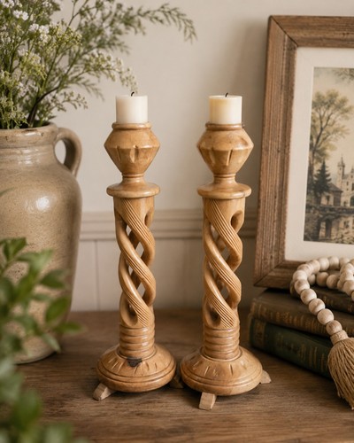 Pair jerusalem olive wood - jerusalem,