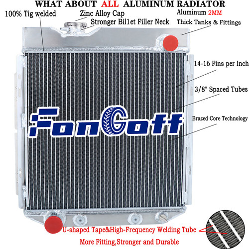 3rows radiator for ford - 3rows, 60-66