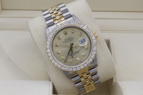 Rolex datejust 36mm custom - rolex, 3ct