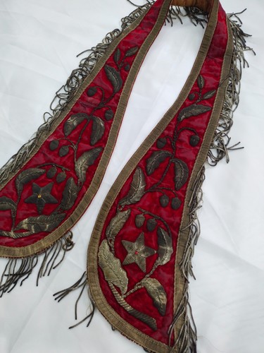 Vintage velvet fabric metallic - fabric,