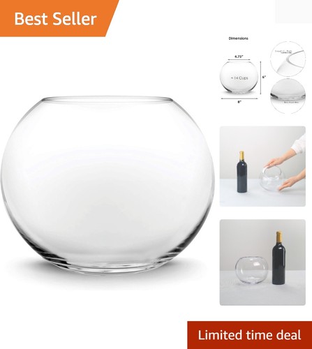 Glass bubble bowl w 8 - bubble, w-8"