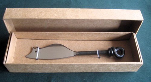 Mouse shaped cheese - mouse, knife