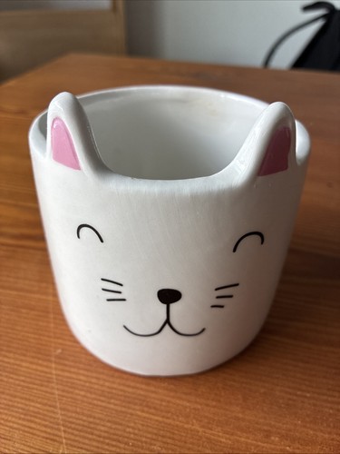 Small cat houseplant pot - small,