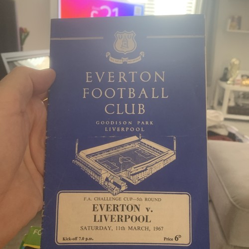 Everton liverpool programme - everton, v