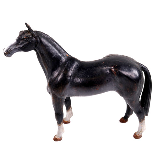 Antique horse folk - folk, carved
