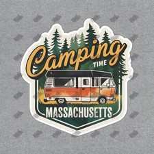 Vintage Camping Sign Retro