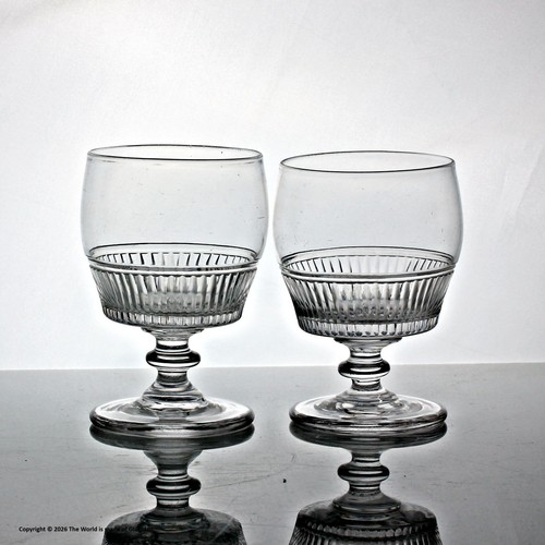 Georgian pair cut glass - of,