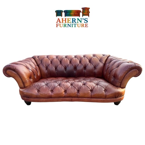 Tan leather tetrad oskar sofa - tan,