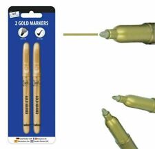 METALLIC MARKER GOLD SILVER PENS  Craft Paper Card Gift Arts Bullet Nib T5641 UK