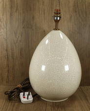 Taupe Table Lamp Stand Base Ceramic Pottery Modern  Aimbry Lamp 40cm H