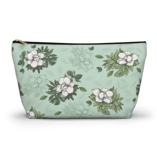 Magnolias with green - with,