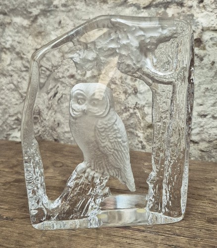 Kosta boda crystal owl - boda,