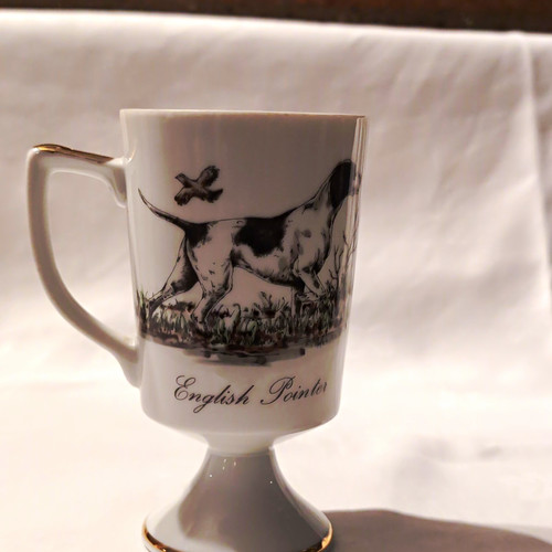 Vintage bone china pedestal - bone,