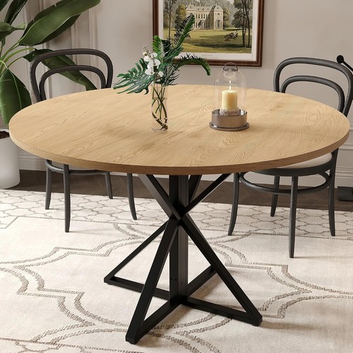 Round dining table - table, in