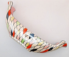 Maling Pottery Harlequin Gondola Vase Mid Century MCM c1959