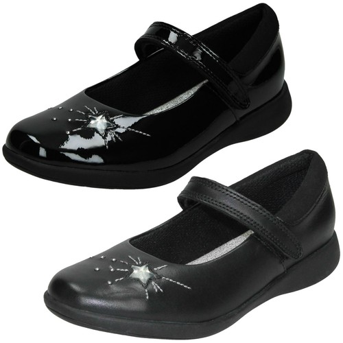 Girls clarks leather - clarks, leather/patent