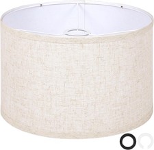 OUTON Beige Large Drum Lamp