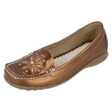 Ladies Gluv Bronze Slip On