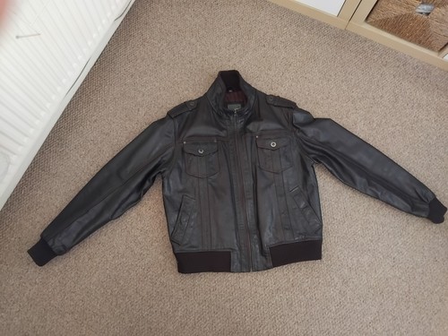 Mens aviatrix leather jacket