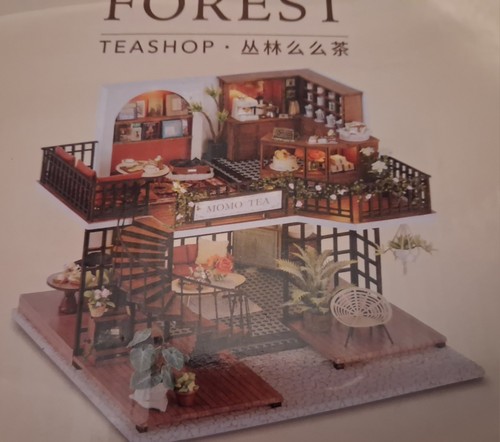 Dolls house forest tea room - forest,