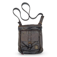 Belstaff Speed Messenger Sling Bag in Dark Antique Brown leather
