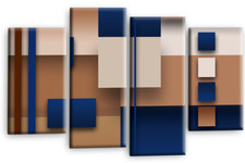 Large Abstract Wall Art Blue