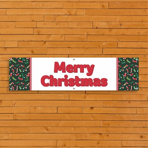 Merry christmas 027 pvc banner - christmas,