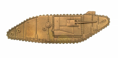 Tank corps sleeve badge brass - corps,