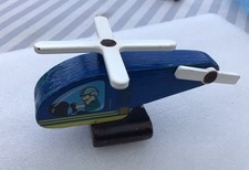 Wooden Helicopter With Trees