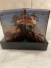 Paul Smith black Leather Wallet with Las Vegas Mini interior Made in Italy