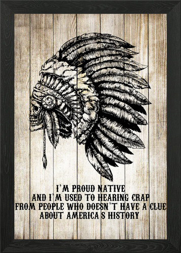 Native american framed - american, wall