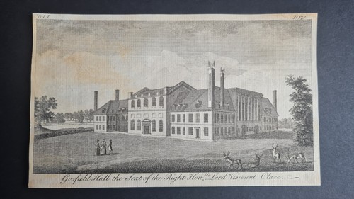 Antique 1776 print gosfield - antique,