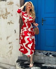 Zara 2183/061 Red White Print