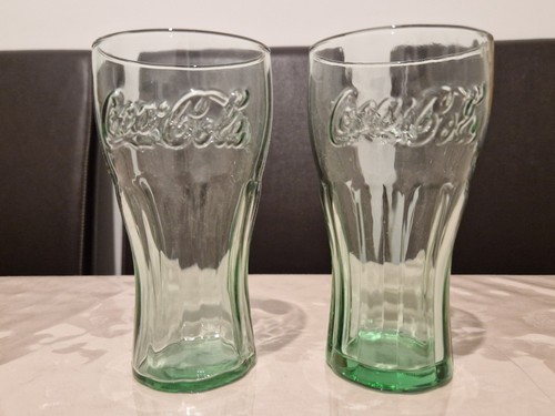 Coca cola glasses green 2 - coca,