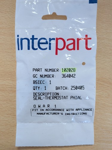 Baxi seal thermostat phial - baxi,