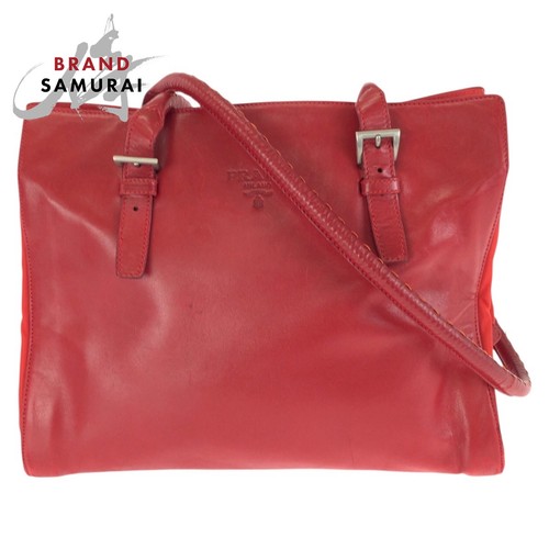 Prada tessuto red - red, leather