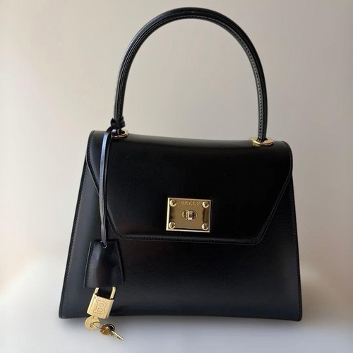 Bally black calf leather - black,