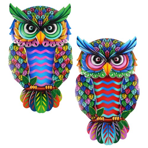 Pcs wrought iron owl - iron,
